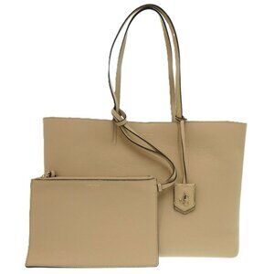 JIMMY CHOO Beige Leather Tote Bag